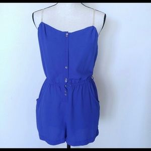 Rachel Roy Royal Blue Romper Size S